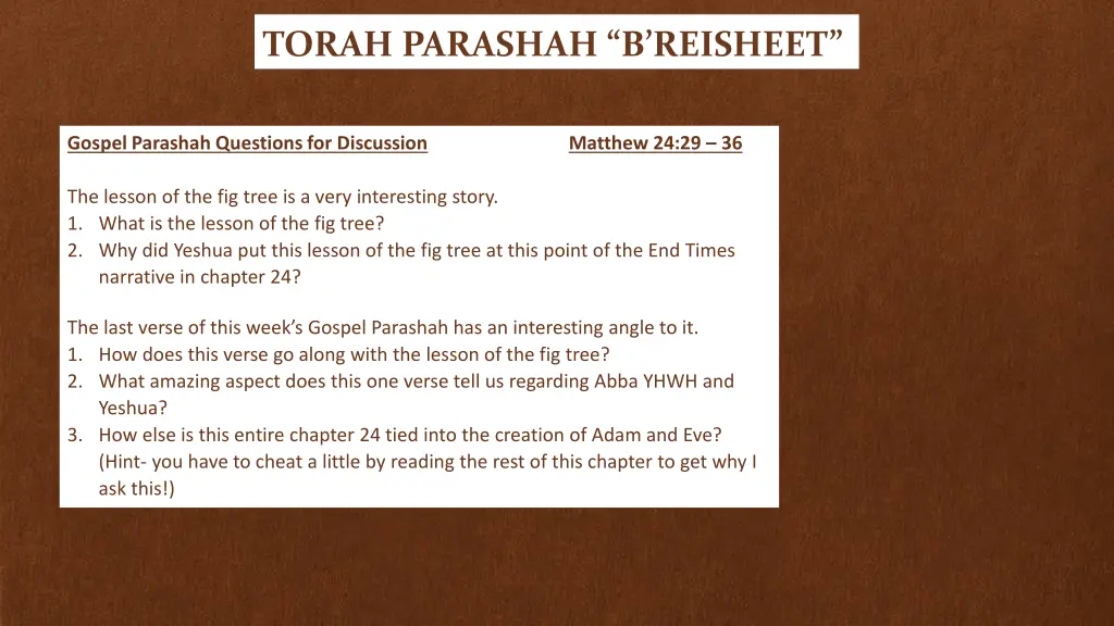 torah parashah b reisheet 6