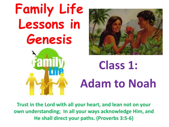 family life lessons in genesis