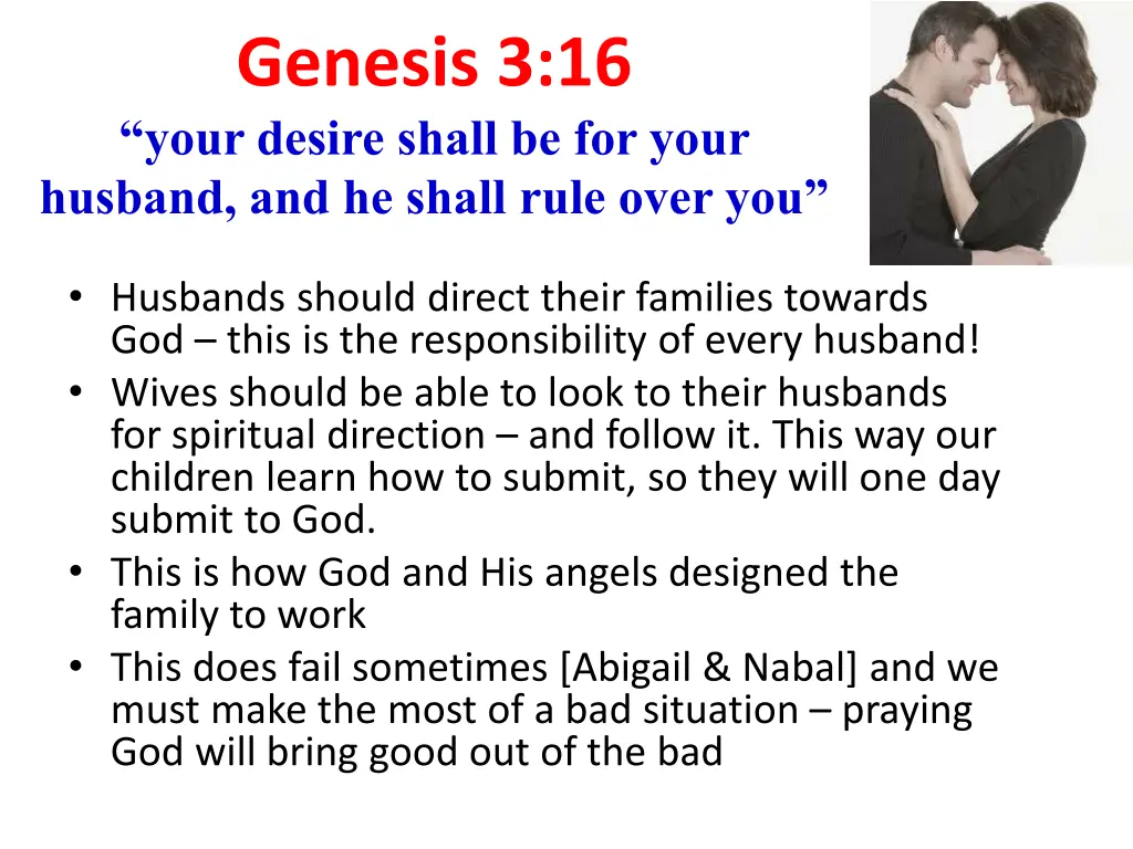 genesis 3 16 your desire shall be for your