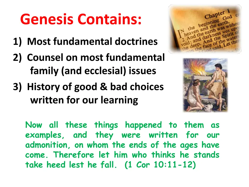 genesis contains