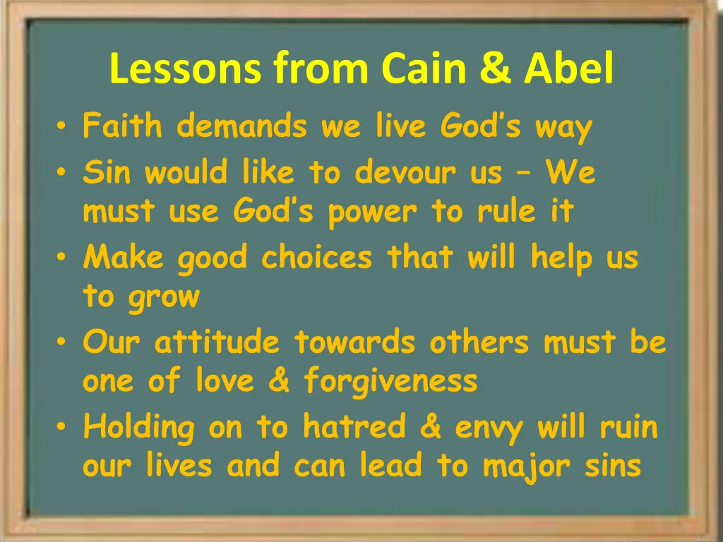 lessons from cain abel faith demands we live