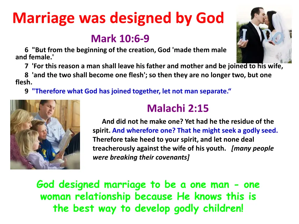 marriage was designed by god