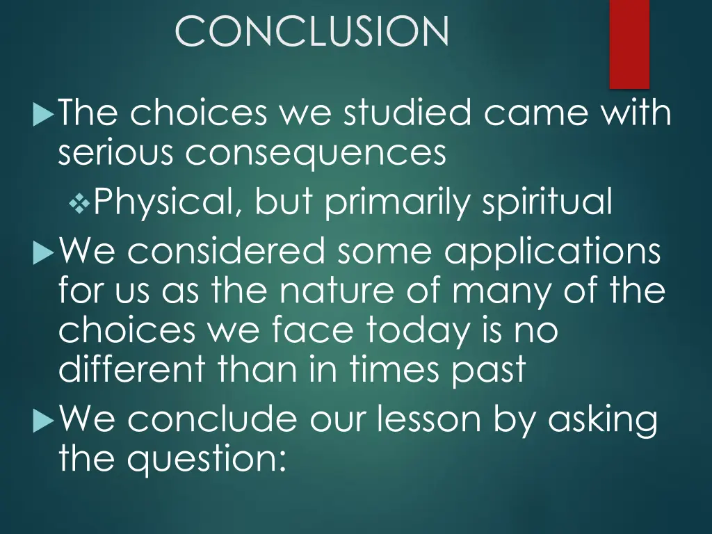 conclusion 1