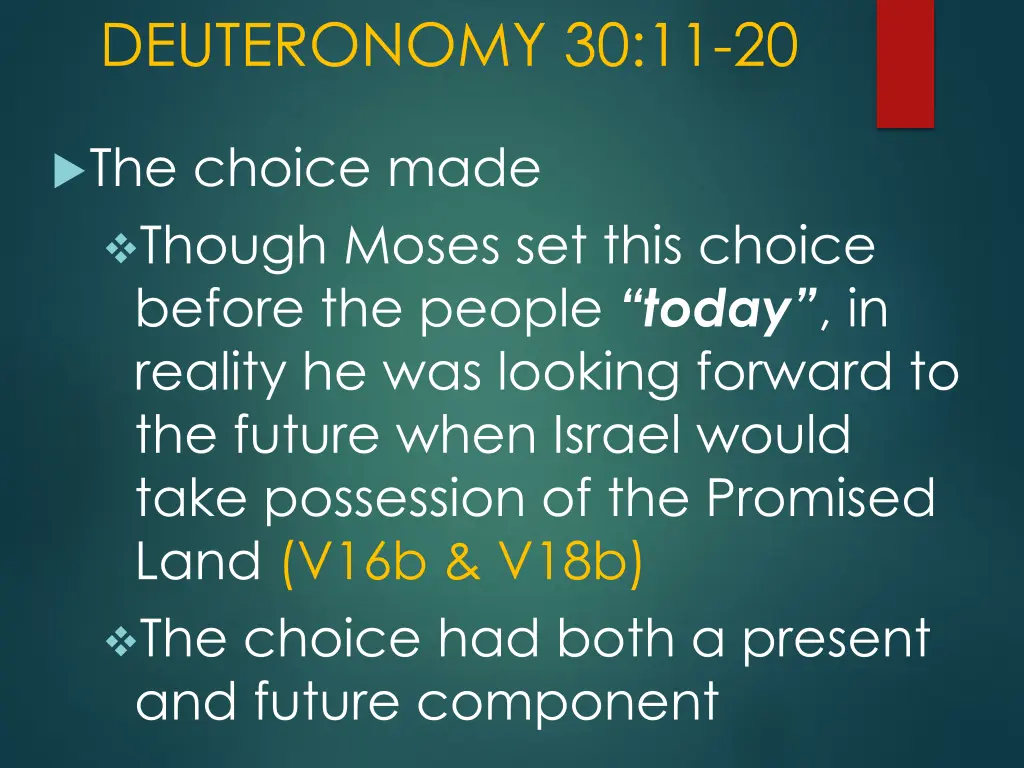 deuteronomy 30 11 20 2