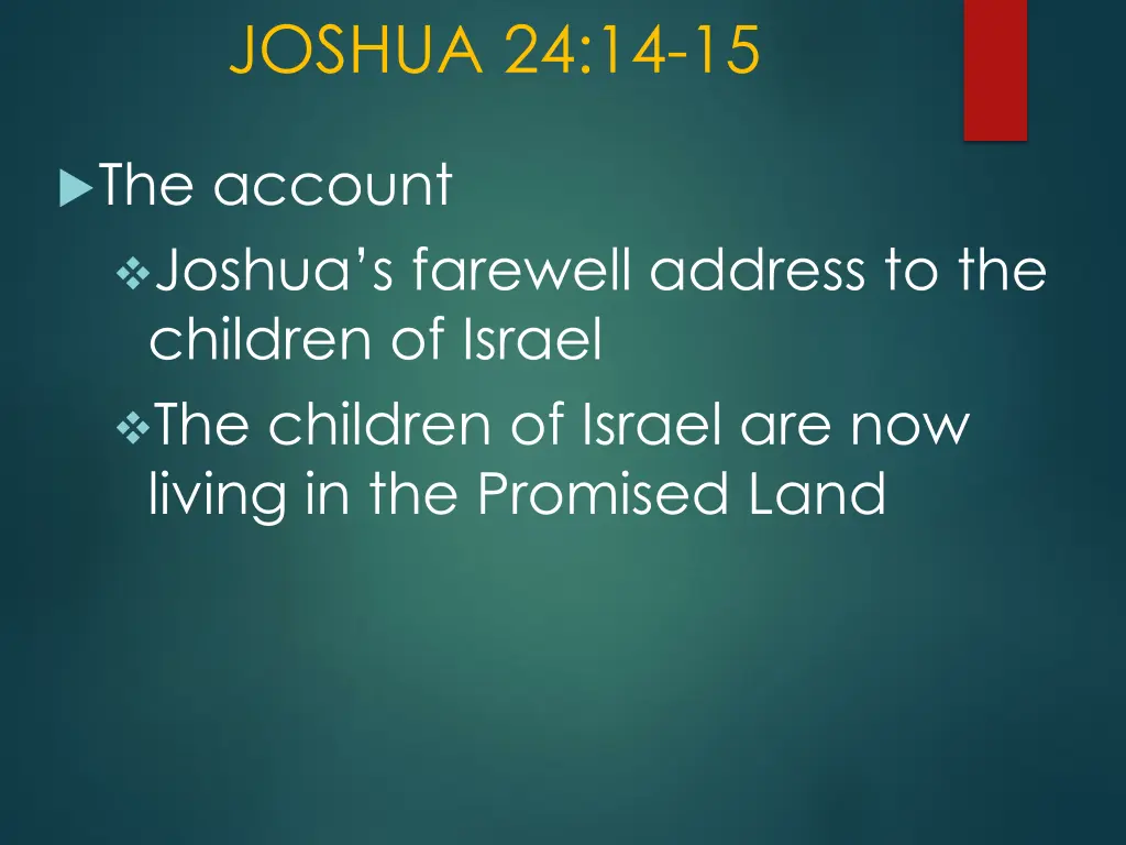 joshua 24 14 15