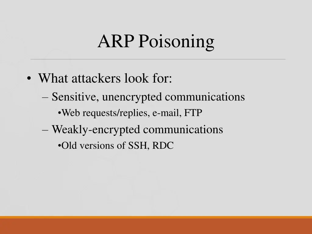 arp poisoning 1