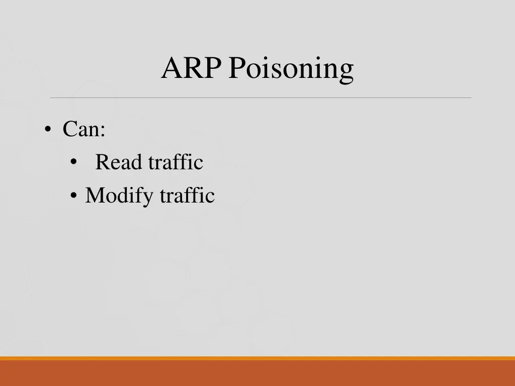 arp poisoning