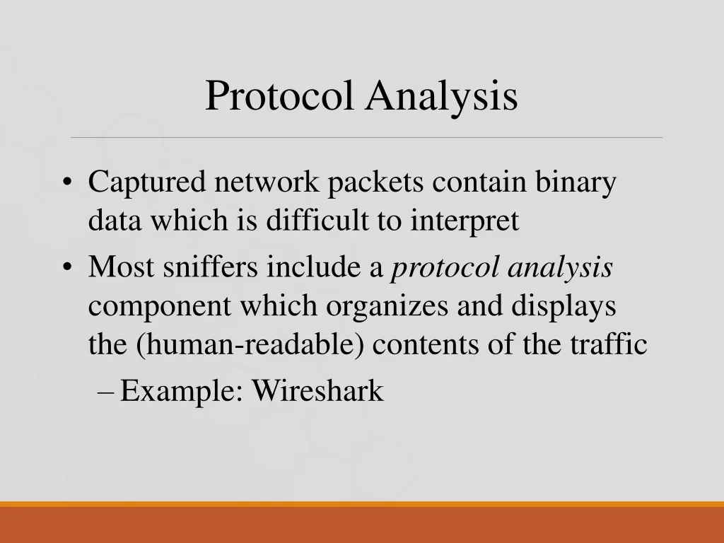 protocol analysis