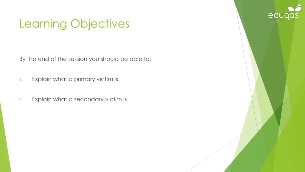 learning objectives