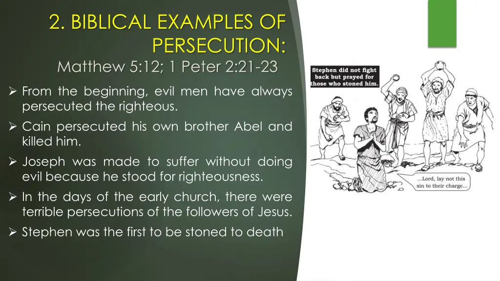 2 biblical examples of persecution matthew