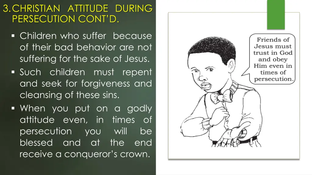 3 christian attitude during persecution cont d 1