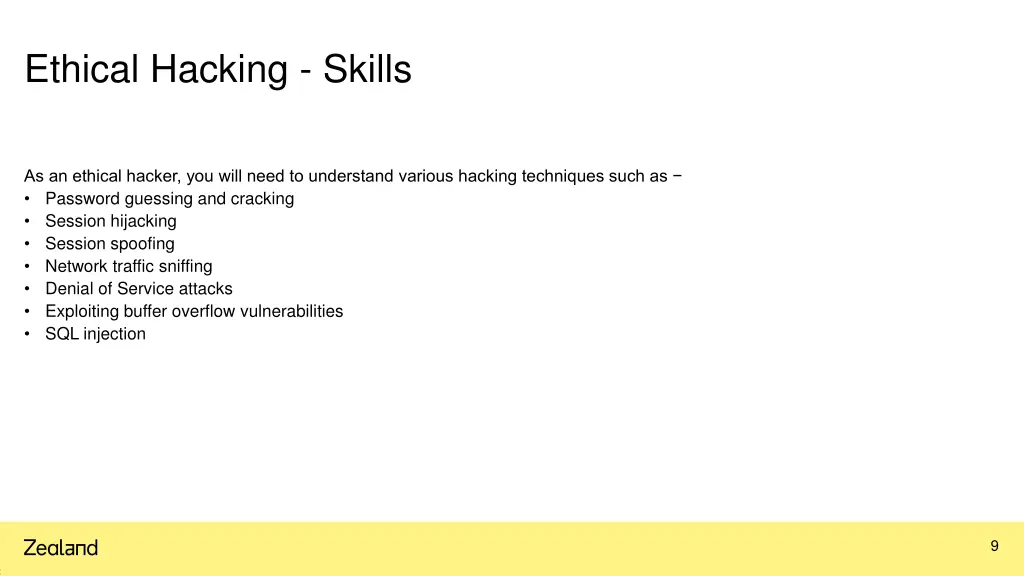 ethical hacking skills