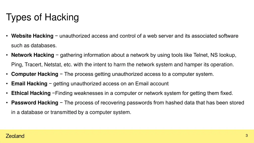 types of hacking