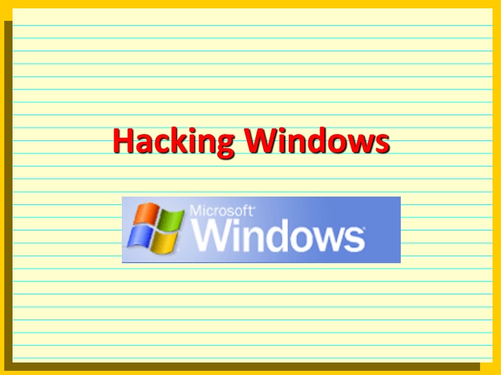 hacking windows