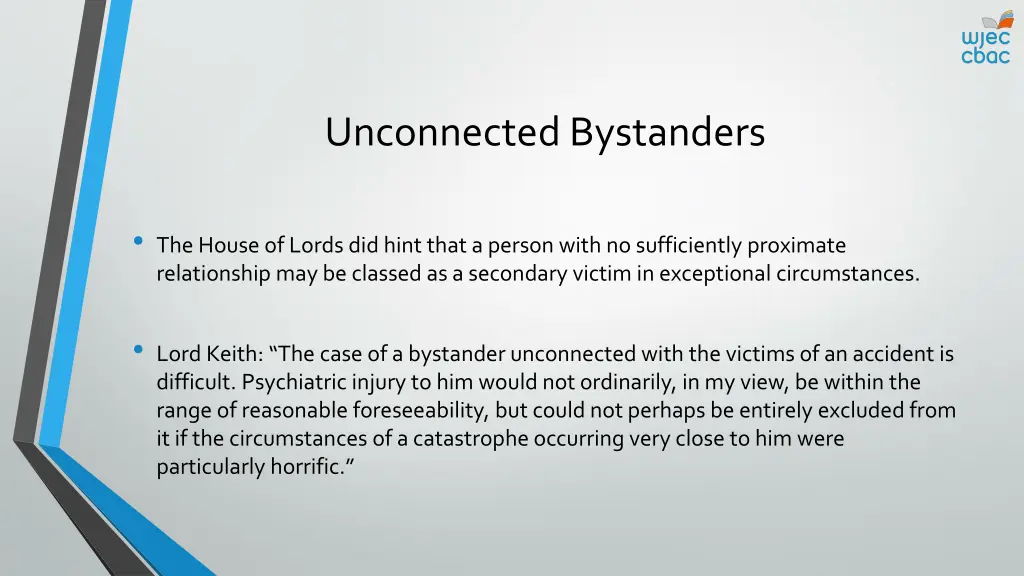 unconnected bystanders