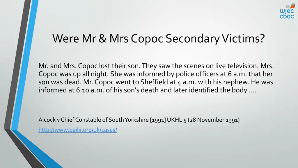 were mr mrs copocsecondary victims