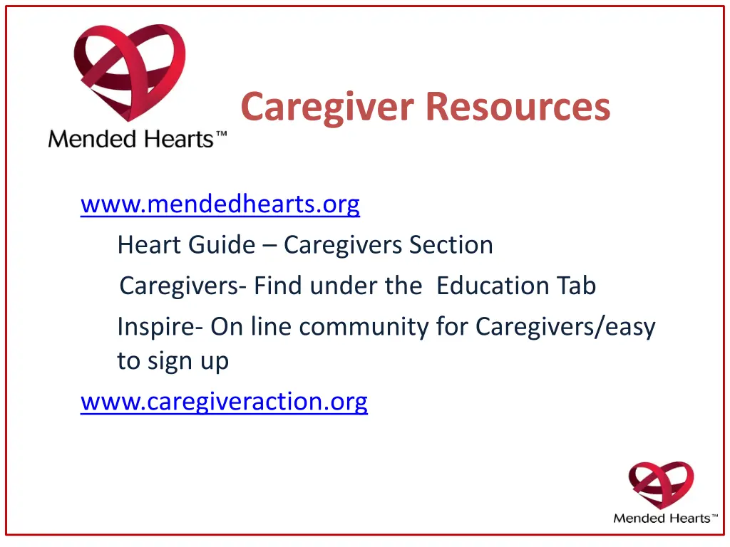 caregiver resources