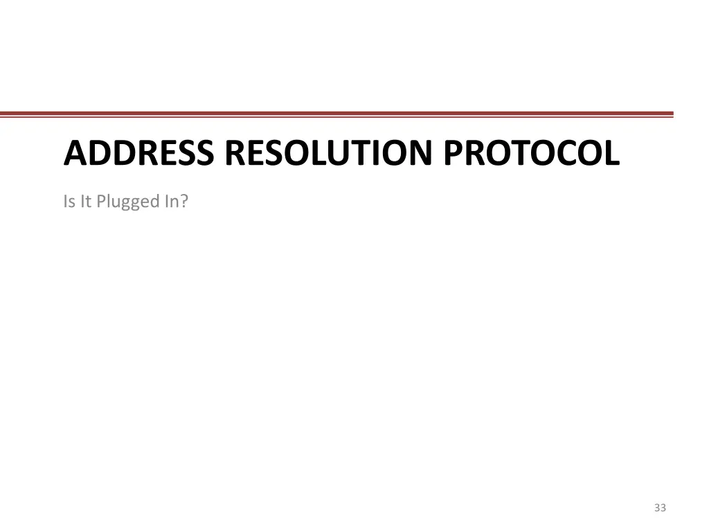 address resolution protocol