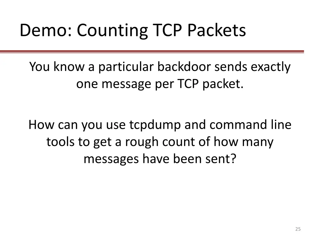 demo counting tcp packets