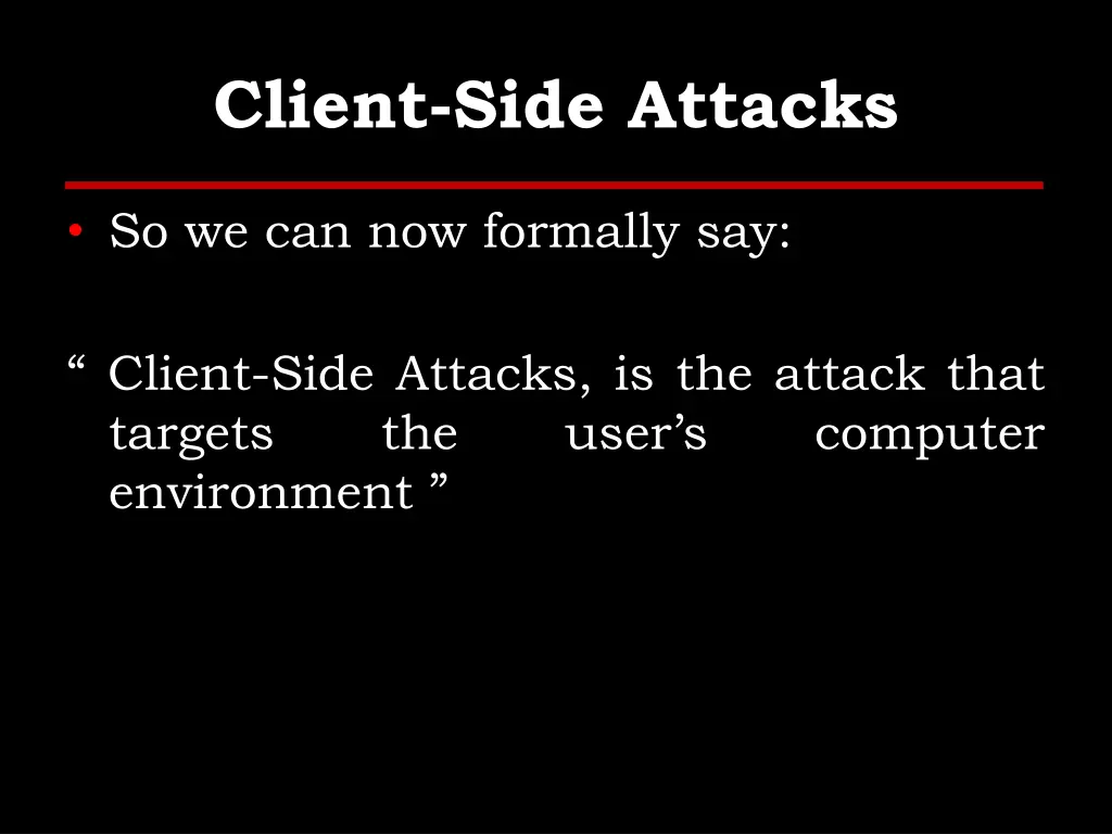 client side attacks 1