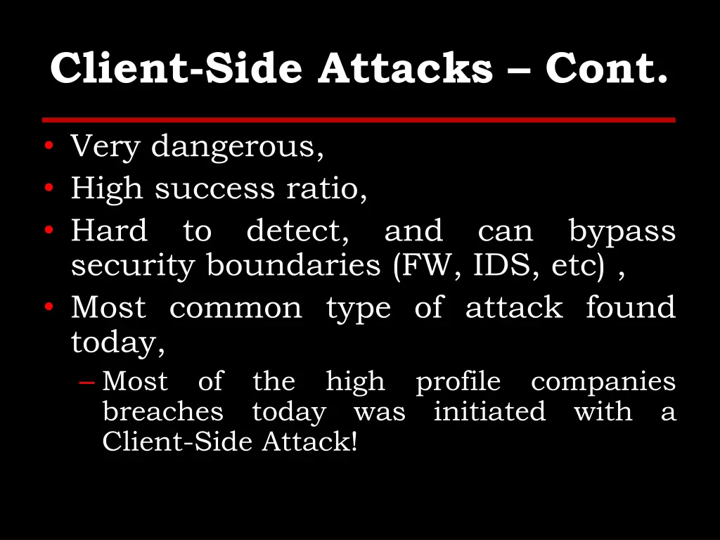 client side attacks cont