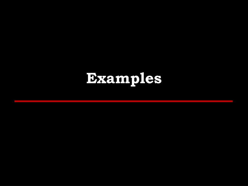 examples