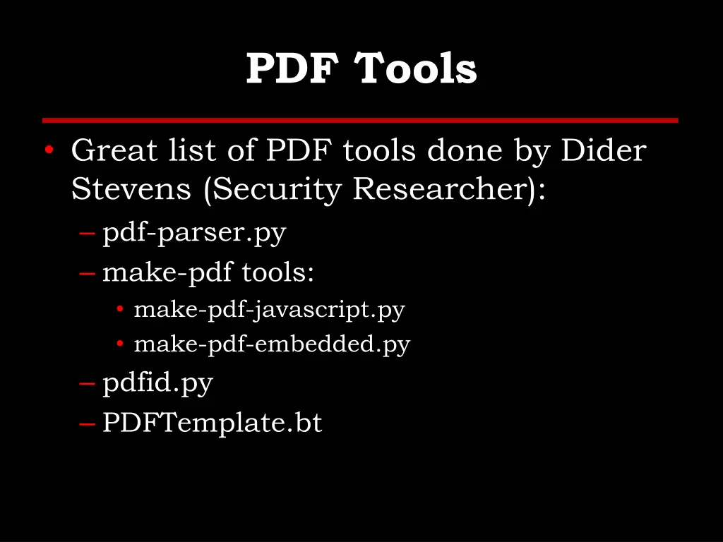 pdf tools