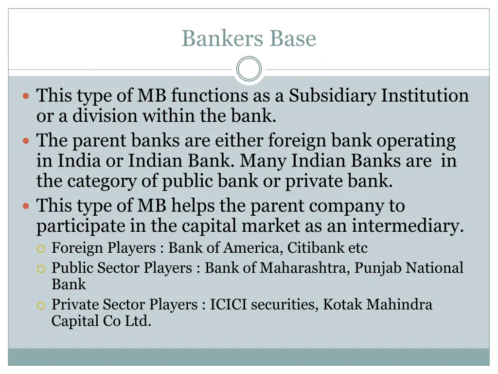 bankers base