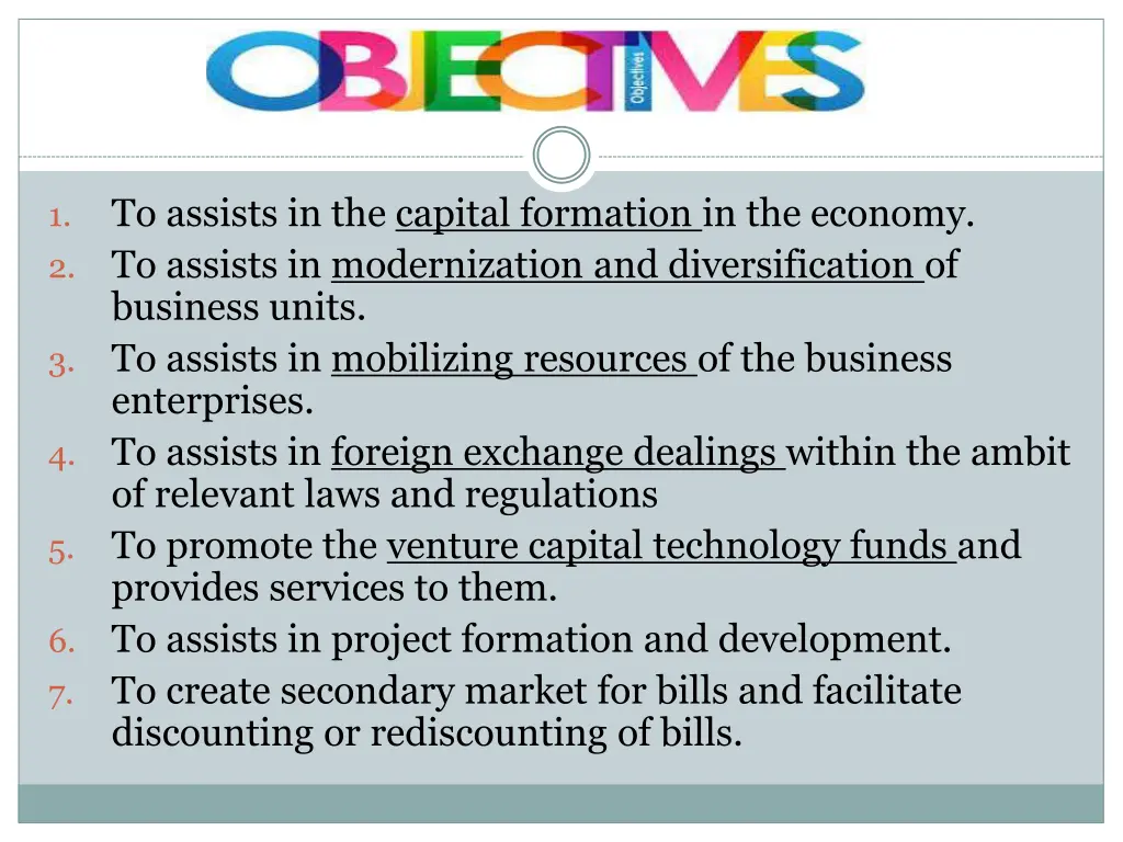 objectives of mb