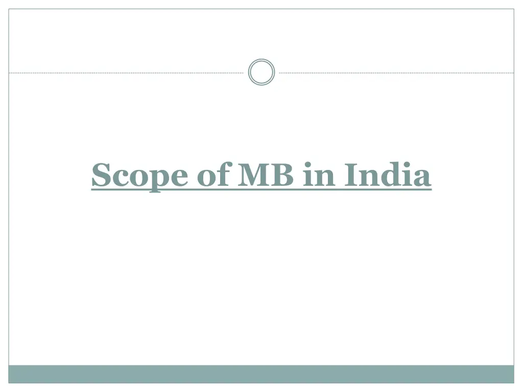 scope of mb in india