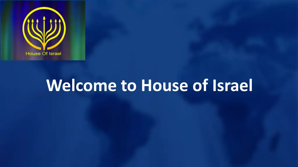 welcome to house of israel