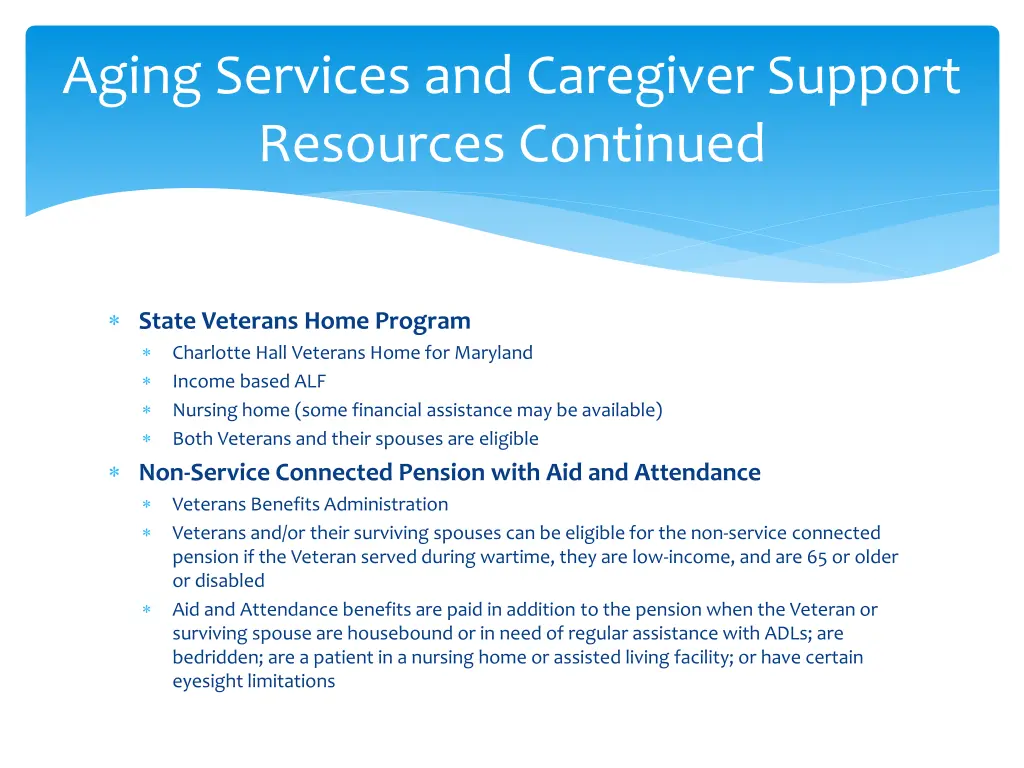 aging services and caregiver support resources 7