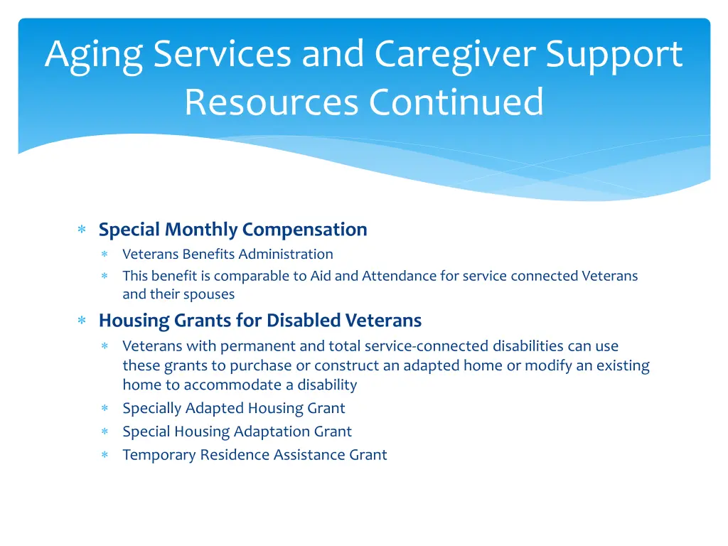 aging services and caregiver support resources 8