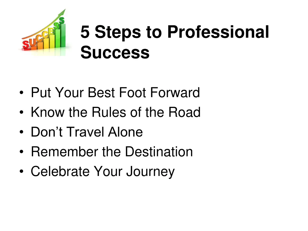 5 steps to professional success 1