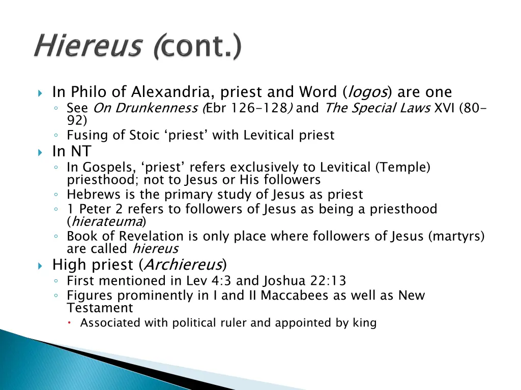 in philo of alexandria priest and word logos