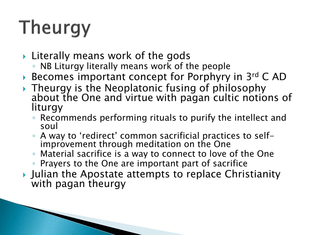 literally means work of the gods nb liturgy