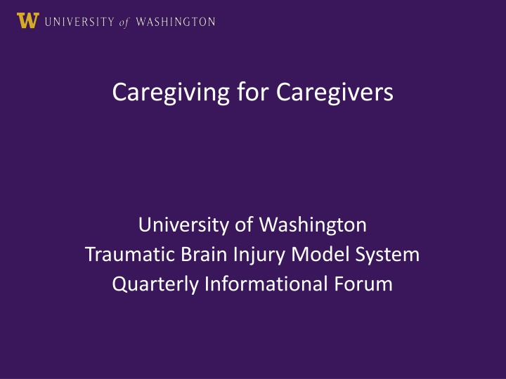 caregiving for caregivers