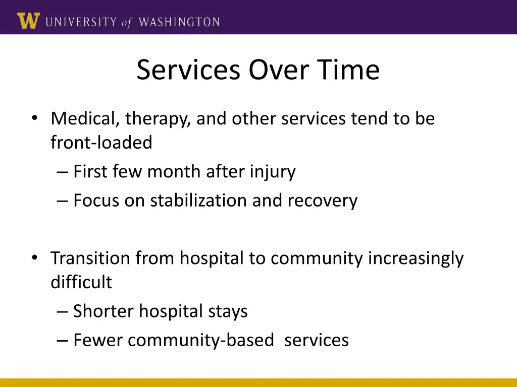 services over time