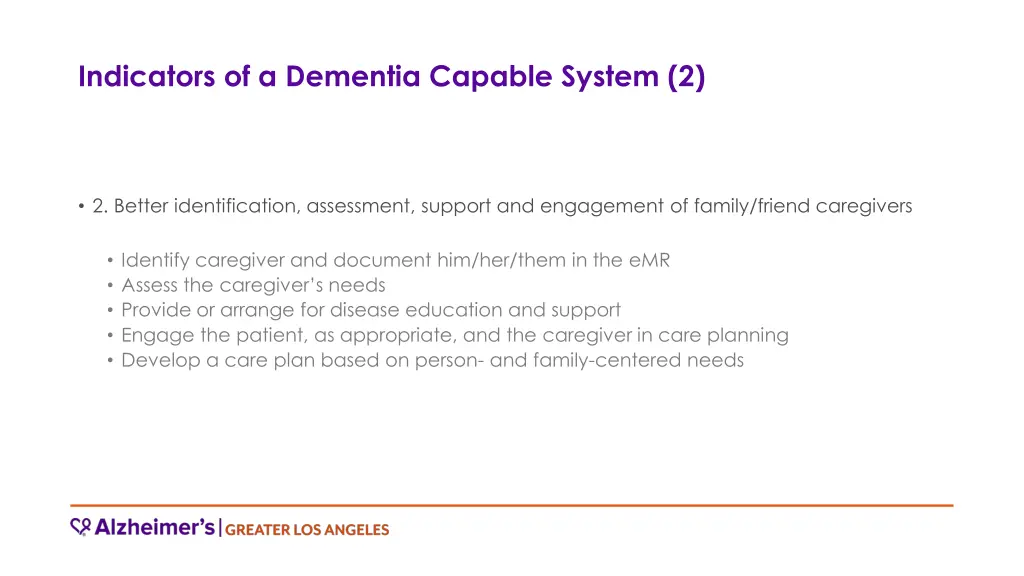 indicators of a dementia capable system 2