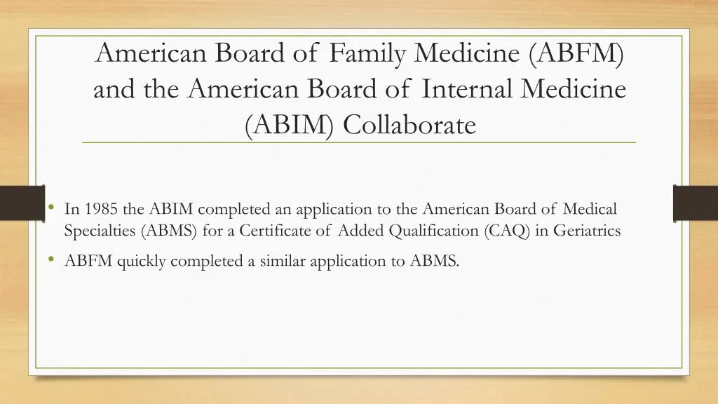 american board of family medicine abfm