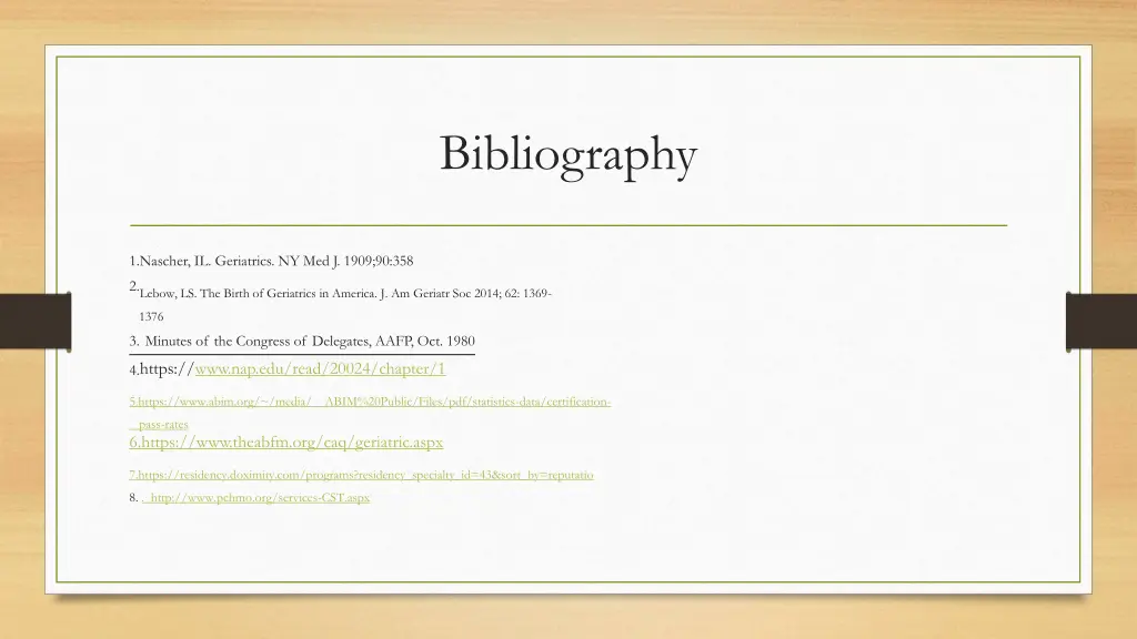 bibliography