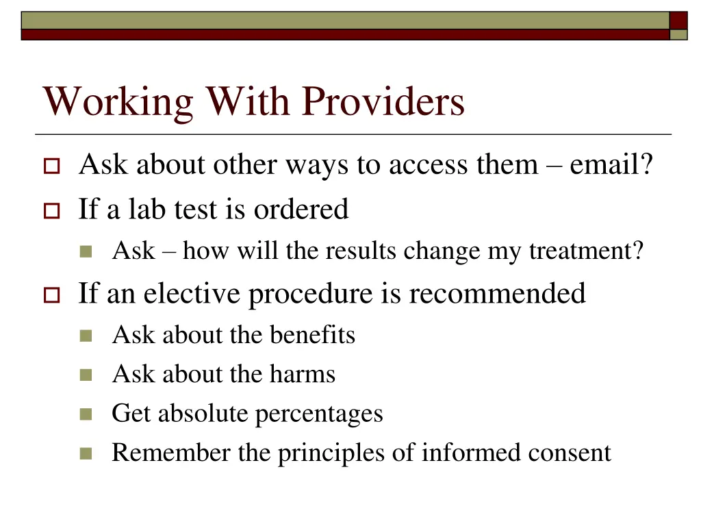 working with providers 1