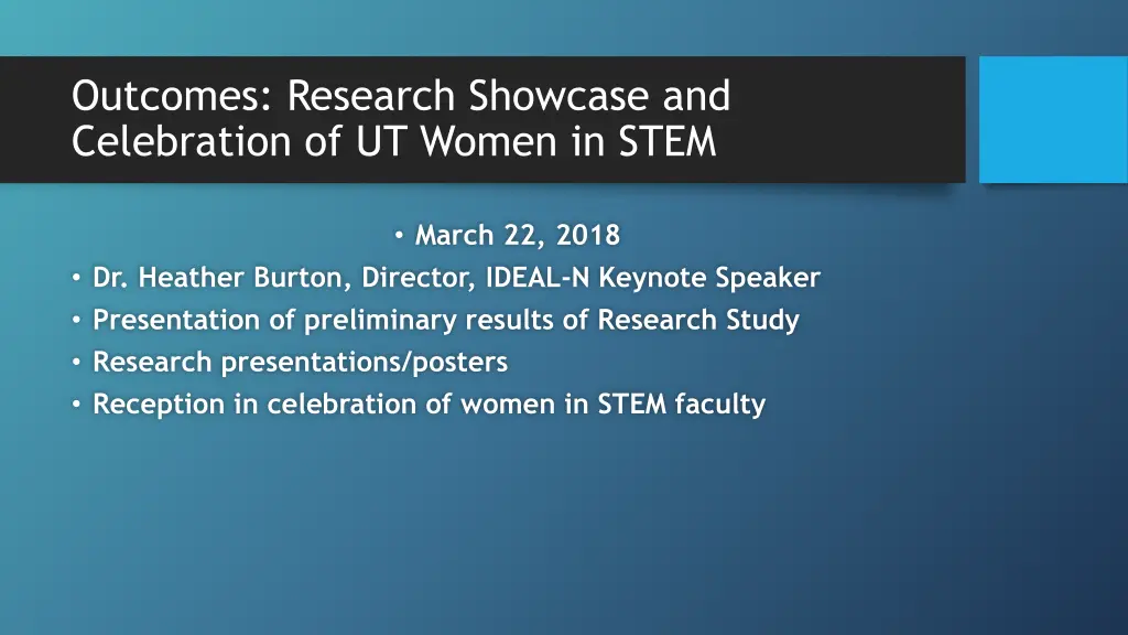 outcomes research showcase and celebration