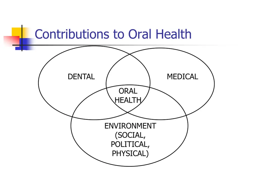 contributions to oral health