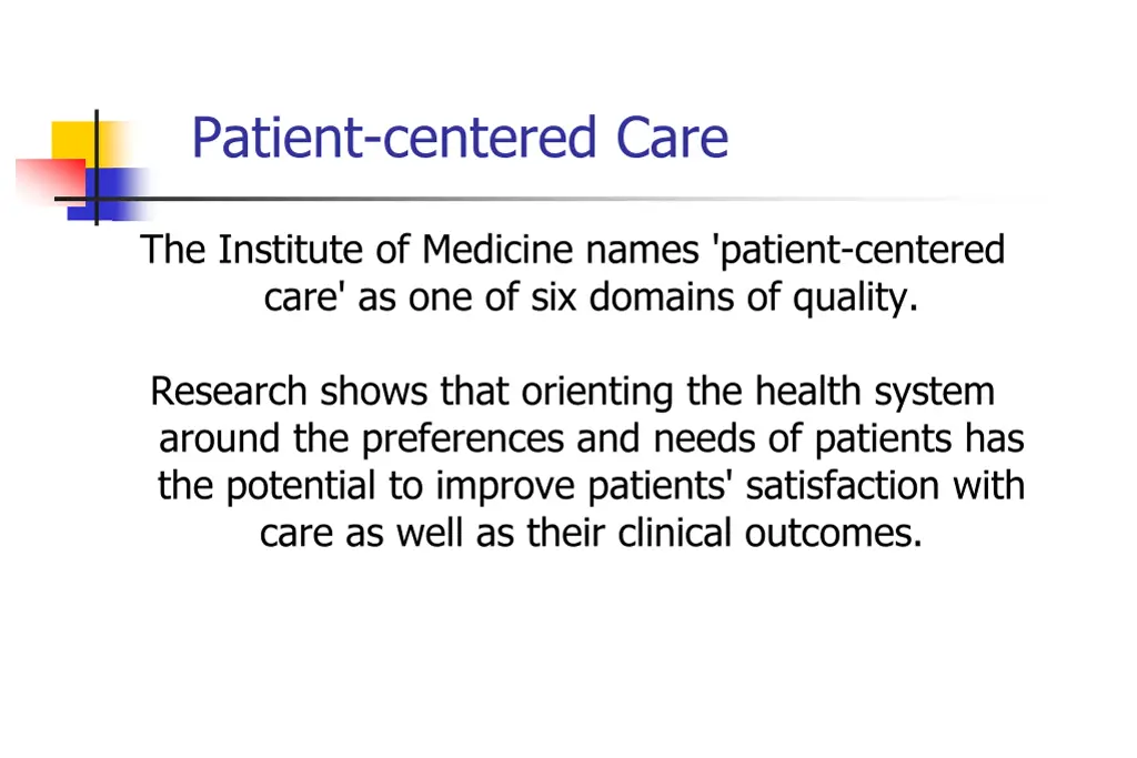 patient centered care