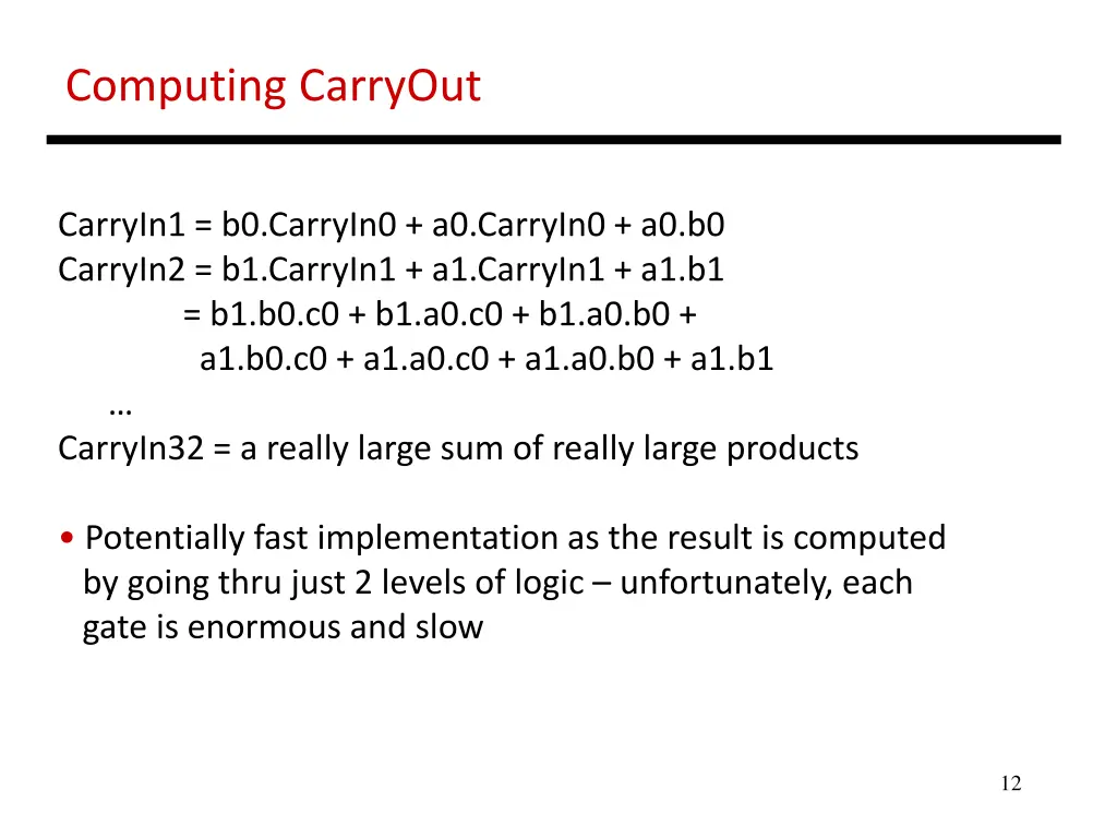 computing carryout