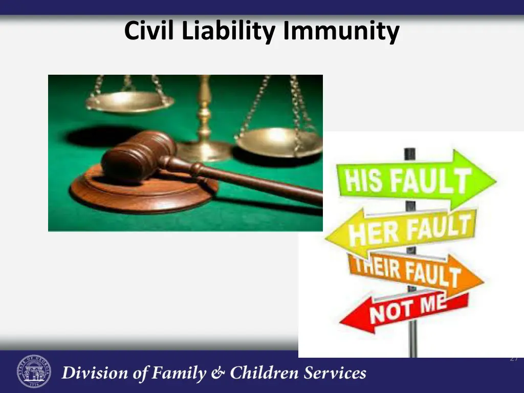 civil liability immunity