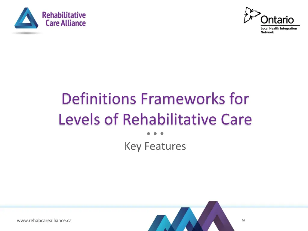 definitions frameworks for levels