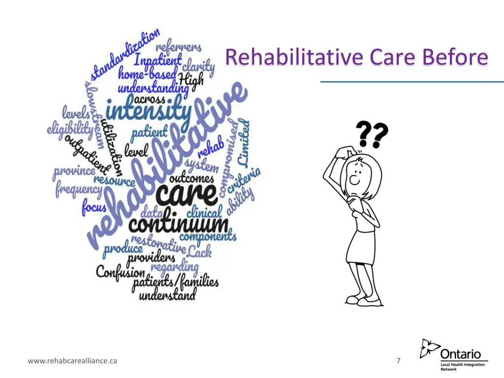 rehabilitative care before