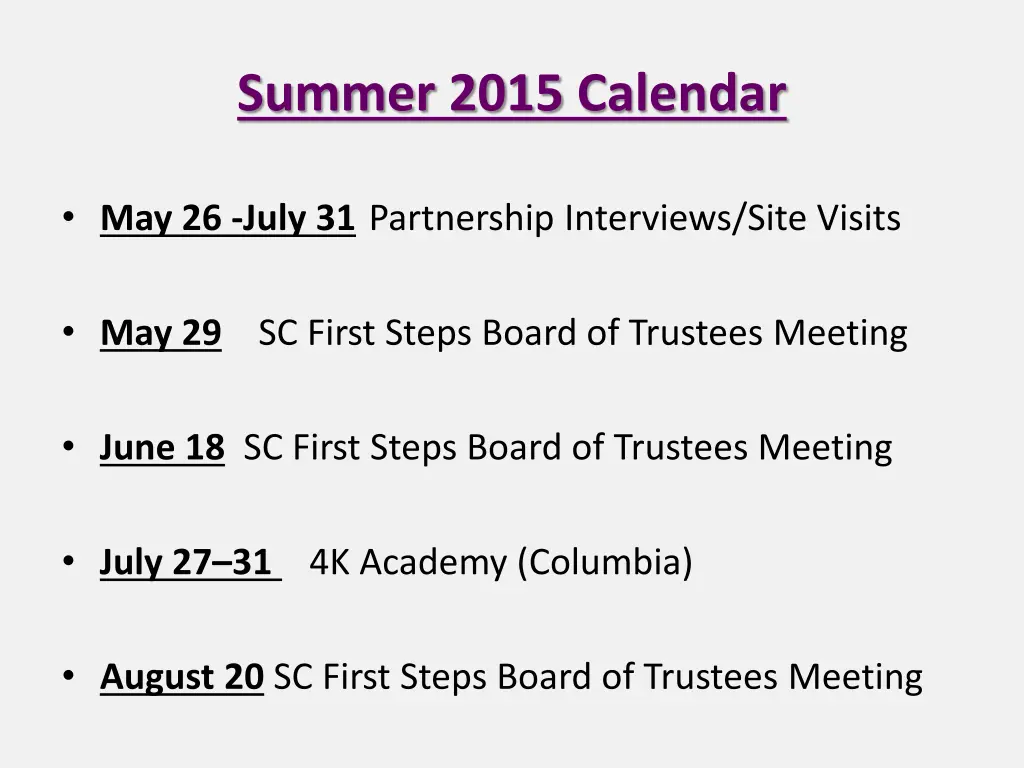 summer 2015 calendar